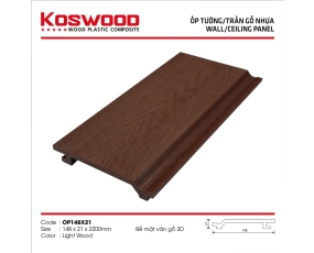 Tấm ốp KOSWOOD  VÂN GỖ 3D 148x21-Wood 