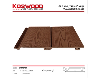 Tấm ốp KOSWOOD 148x21-Copper Brown