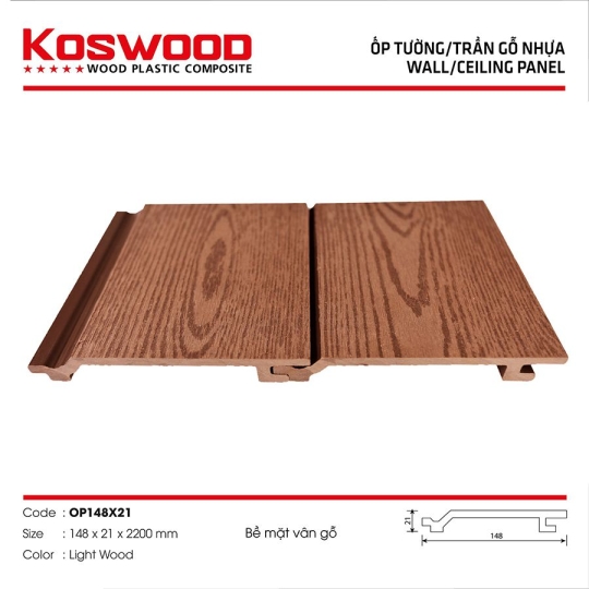Tấm ốp KOSWOOD 148x21-Wood